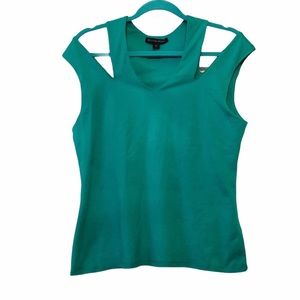 Boston Proper • Green Sleeveless Top
